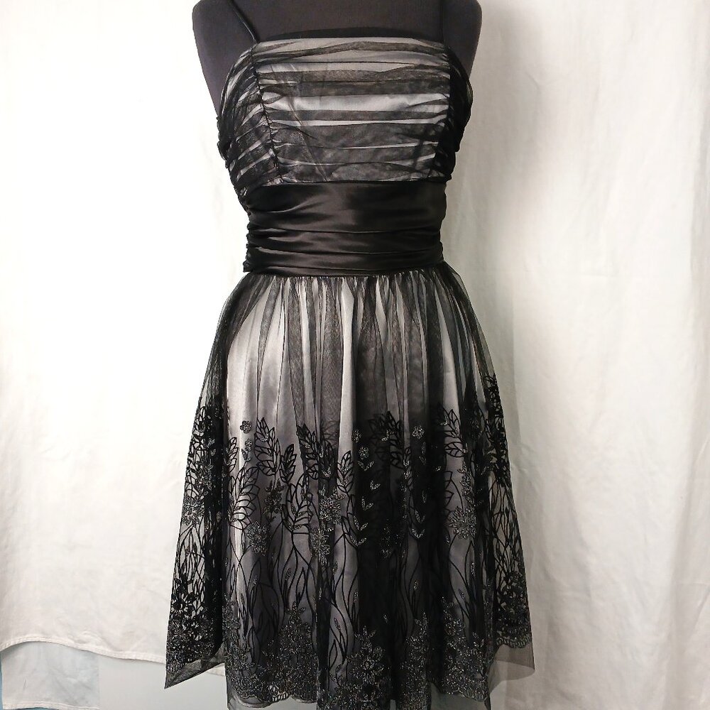 Beautiful Black & Silver Dress with Sparkles